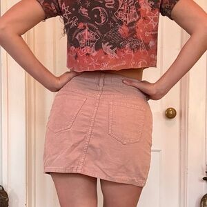 Pink Pacsun corduroy mini skirt